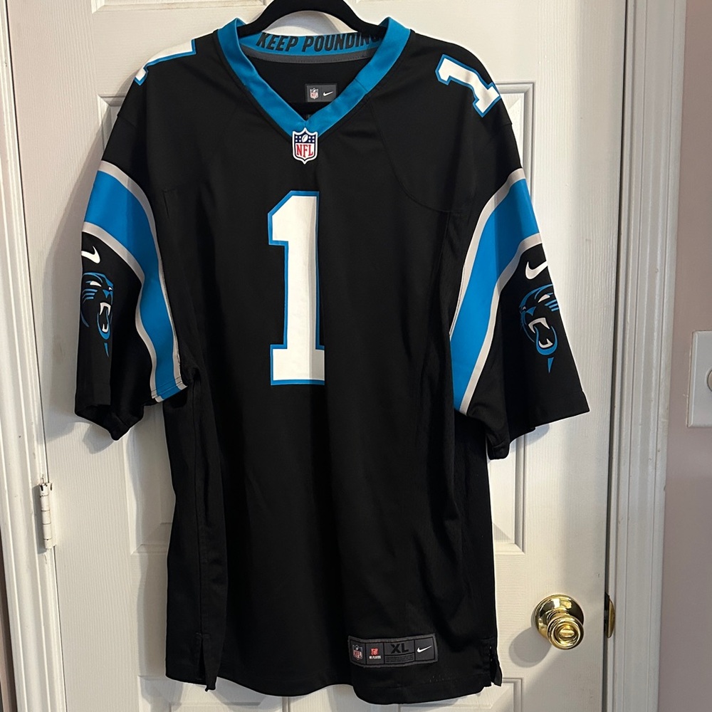 Cam Newton Nike Men’s Carolina Panthers Game Jersey-Black